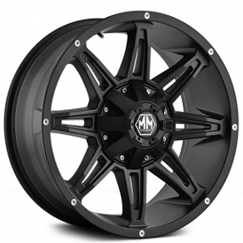 20" Mayhem Wheels 8090 Rampage Matte Black Off-Road Rims 