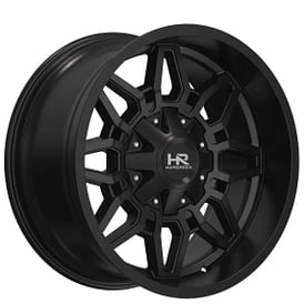 22" Hardrock Wheels H718 Striker Gloss Black Off-Road Rims