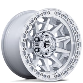 17" Fuel Wheels D883 Covert Silver with Machined Face Off-Road Rims