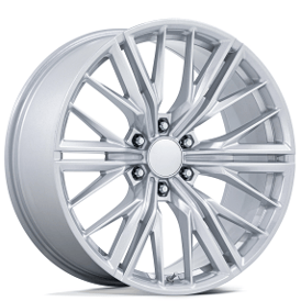 22" Performance Replicas Wheels PR227 Gloss Silver Rims