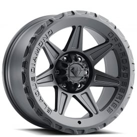 18" Blaque Diamond Wheels BD-O102 Texture Black Off-Road Rims