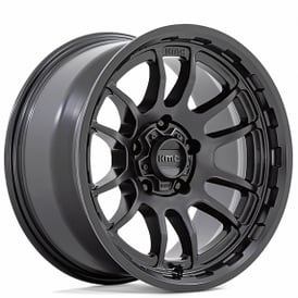 17" KMC Wheels KM727 Wrath Satin Black Off-Road Rims