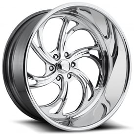 24" U.S. Mags Forged Wheels Kompressor 6 US452 Polished Tuckin Series Rims