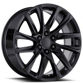 24" Escalade 12 Spoke Wheels FR 98 Gloss Black OEM Replica Rims