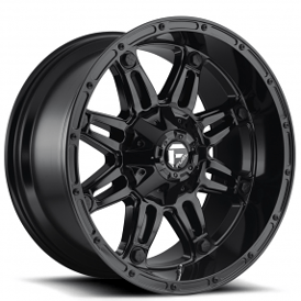 17" Fuel Wheels D625 Hostage Gloss Black Off-Road Rims 