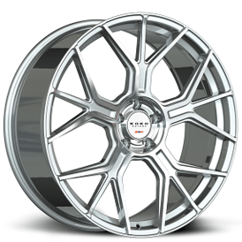 20" Koko Kuture Wheels Belize Gloss Silver Machined Flow Formed Rims