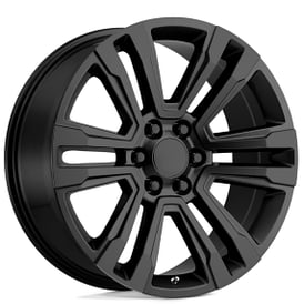 22" Performance Replicas Wheels PR182 Satin Black Rims