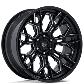 22" Fuel Wheels FC409 Hive Gloss Black Milled Off-Road Fusion Forged Rims