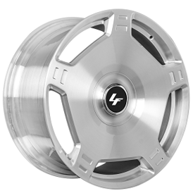 22" Lexani Forged Wheels M-132 XL Brushed Silver Monoblock Forged Rims