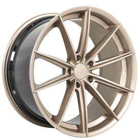 19" Curva Wheels CFF46 Custom Champagne Gold Flow Forged Rims