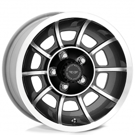 15" American Racing Wheels Vintage VN47 Vector Anthracite Machined Rims