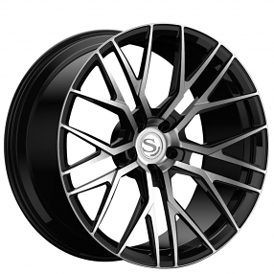 22x9/10.5" Savini Forged ACM1 Gloss Black Machined Monoblock Forged Wheels (Blank, Custom Offset) 