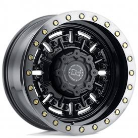 18" Black Rhino Wheels Abrams Gloss Gunblack with Machined Dark Tint Lip Off-Road Rims 