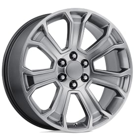 22" Performance Replicas Wheels PR166 Hyper Silver Rims