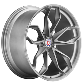 24" Staggered HRE Wheels P201 Frozen Dark Clear Monoblock Forged Rims