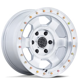 17" Black Rhino Wheels Trooper BR029 Gloss Silver with Machined Face Crossover Rims 