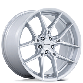 20" Niche Wheels NC279 Prodigy 5 Silver with Machined Face Flow Formed Rims