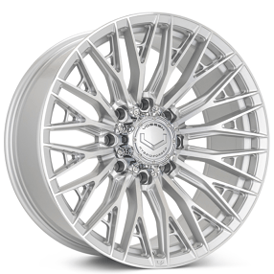 24" Vossen Wheels HFX-6 Silver Polished Off-Road 8-Lugs Rims