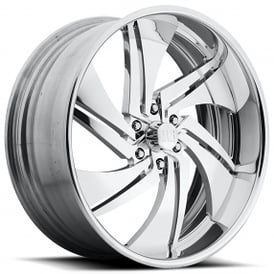 18" U.S. Mags Forged Wheels Phantom 6 US474 Polished Tuckin Series Rims