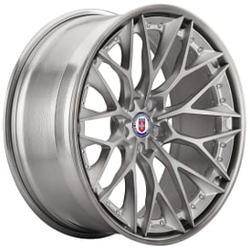 22" Staggered HRE Wheels S200 Frozen Dark Clear Center with Brushed Dark Clear Outer and Inner Forged Rims