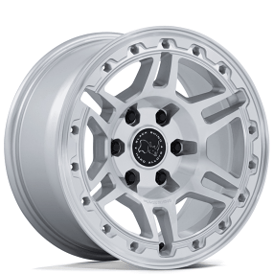 17" Black Rhino Wheels Vanguard BR039 Gloss Silver with Machined Face Rims