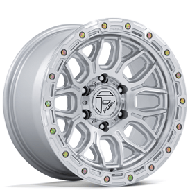 20" Fuel Wheels FC881 Surge Gloss Silver with Machined Face Off-Road Rims