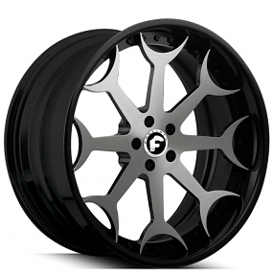 20" Forgiato Wheels Capolavaro Graphite with Gloss Black Lip Forged Rims