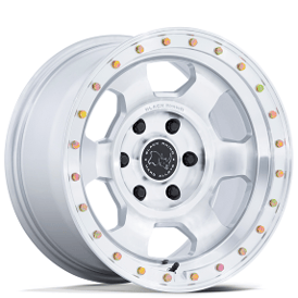 17" Black Rhino Wheels Trooper BR029 Gloss Silver with Machined Face Off-Road Rims 