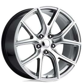 20" Performance Replicas Wheels PR181 Hyper Silver Machined Rims