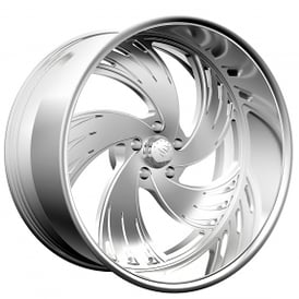 24" Snyper Forged Wheels Blaster Polished Monoblock Forged Rims