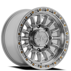 17" Arena Wheel Co A130 Podium Gloss Silver Machined 8-Lug Off-Road Rims 
