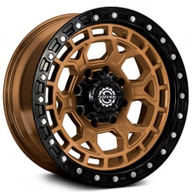 20" Scorpion Wheels Nomad Matte Bronze with Black Lip Off-Road Rims