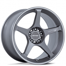 18" Staggered Motegi Racing Wheels MR159 Battle V Gunzilla with Machined Lip Stripe Flow Formed Rims