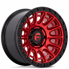 17" Fuel Wheels D834 Cycle Candy Red with Black Ring Off-Road Rims