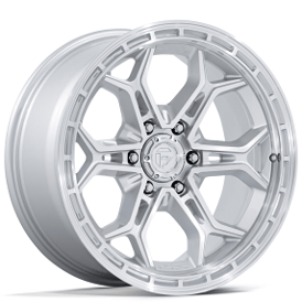 20" Fuel Wheels FC896 Heathen Gloss Silver with Machined Face Off-Road Rims 