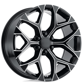24" Performance Replicas Wheels PR176 Gloss Black Milled Rims