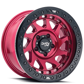 17" Dirty Life Wheels Enigma Race 9313 Crimson Candy Red Off-Road Rims
