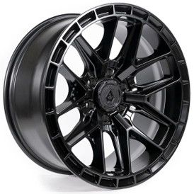 22" Arena Wheel Co A114 Battle Satin Black Off-Road Rims  
