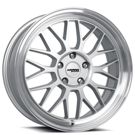 18" Katana Racing Wheels KR06 Gloss Silver with Machined Lip Rims