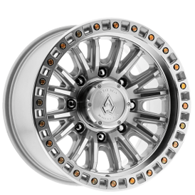 20" Arena Wheel Co A103 Mission Gloss Silver Machined 8-Lug Off-Road Rims