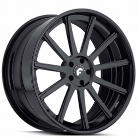 22" Forgiato Wheels Undice-C Black Forged Rims