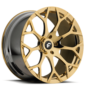24" Forgiato Wheels Drea-M Gold over Chrome Forged Rims