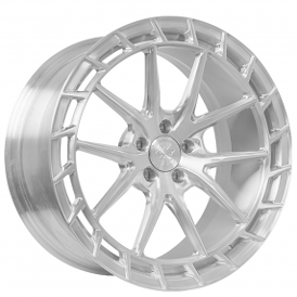 22" Lexani Forged Wheels LF-Euro Sport M-Silverstone Brushed Silver Monoblock Forged Rims