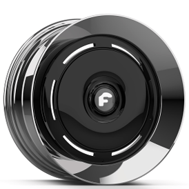 26" Forgiato Wheels Blank-RA-slant Chrome with Gloss Black Face XL Floating Caps Forged Rims 