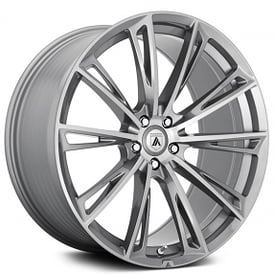 20" Asanti Wheels ABL-30 Corona Titanium Brushed Flow Formed Rims 