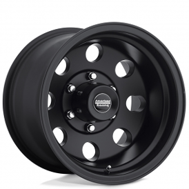 16" Staggered American Racing Wheels Modern AR172 Baja Satin Black Rims