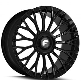 22x9/10.5" Forgiato NB6-M Gloss Black Floating Cap Monoblock Forged Wheels (5x112/115/120, Low to High)