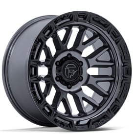 17" Fuel Wheels FC890 Rail Gloss Gunmetal with Gloss Black Lip Off-Road Rims