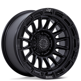 17" Black Rhino Wheels Rival BR025 Matte Black with Gloss Black Lip Off-Road Rims
