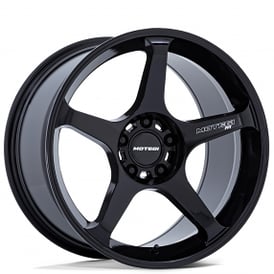 17" Motegi Racing Wheels MR159 Battle V Blackbird Metallic Flow Formed Rims